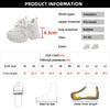 Fashion Women's Fashion White Chunky Sneakers Thick Bottom Lace Up Vulcanized Shoes Woman Non Slip Platform Sports Shoes for Lady