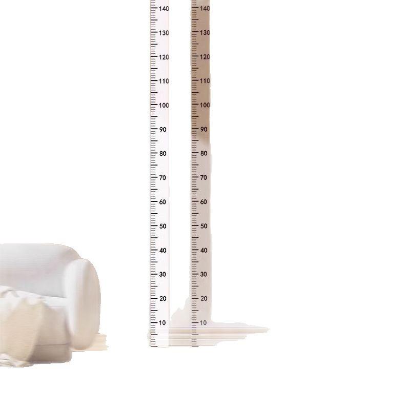 Transparent Removable Wall Height Chart Stickers for Children - Accurate Measurement Without Damaging Walls