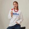 2025 New Style Pure Cotton Round Neck Long Sleeve Casual Loose Autumn Layering T-shirt