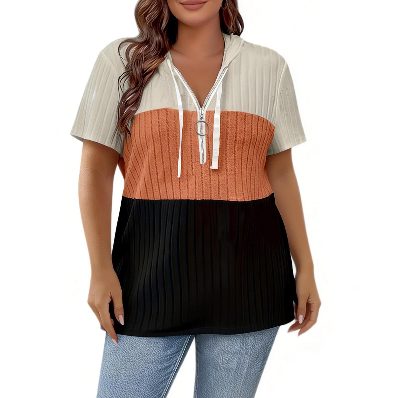 

Women s Fashionable Short Sleeve Elegant Commuting And Casual Top XL