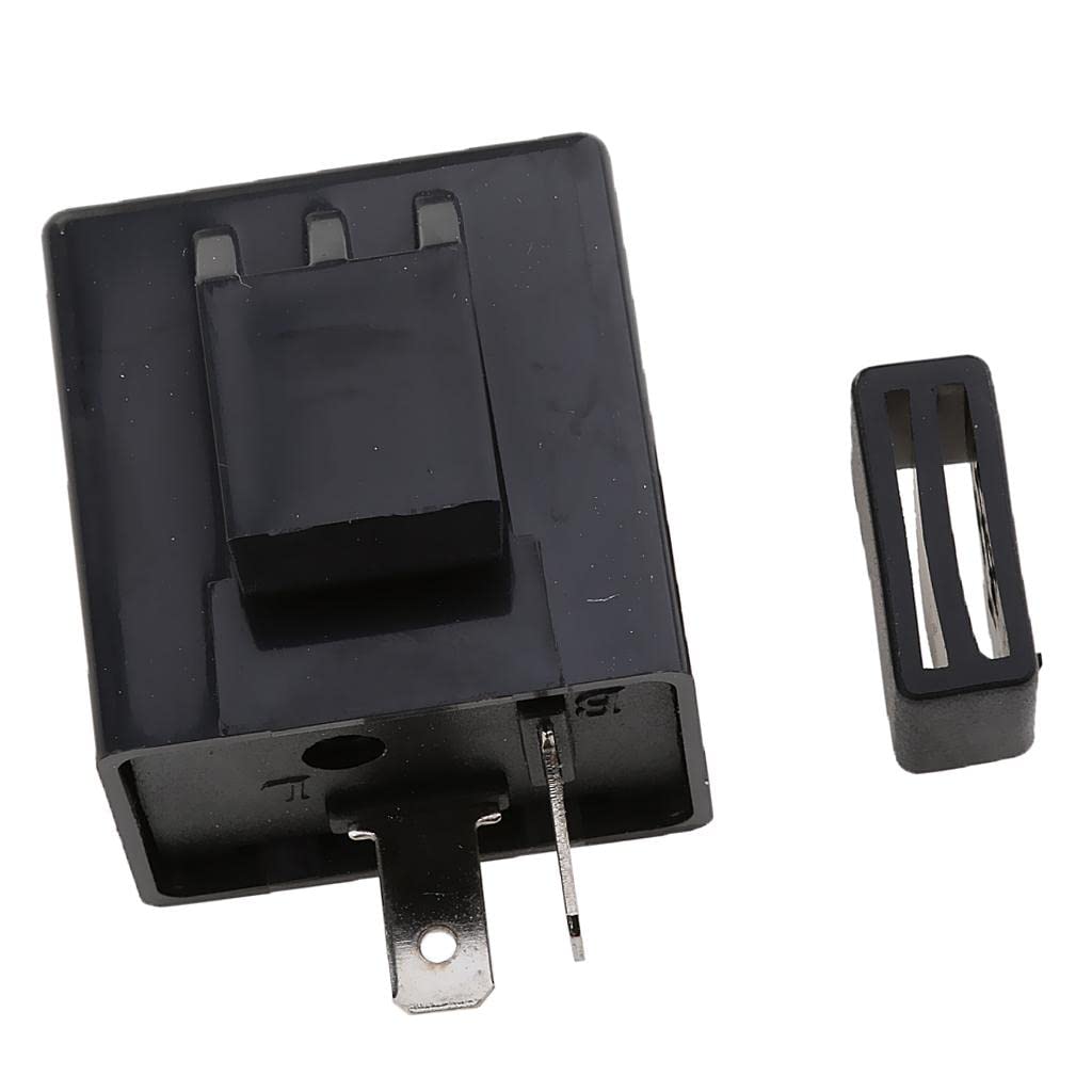 Turn Signal Flasher Turn Signal Relay 6- 2 Pin Motorcycle Black