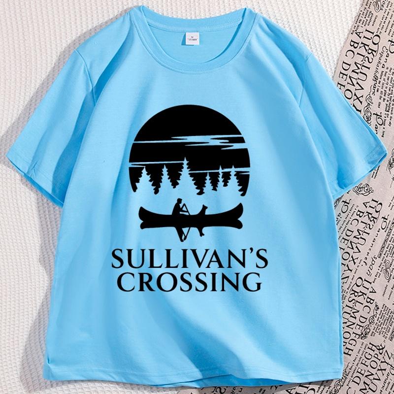 

Sullivans Crossing TShirt Camp Funny TV Crossing Merch T Shirt Hiking Nature Tshirt Casaul Round Neck Male Clothes S