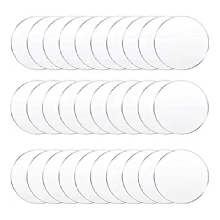 30Pcs Acrylic Sheets Panel Clear Blank Board for Cake Topper Decoration