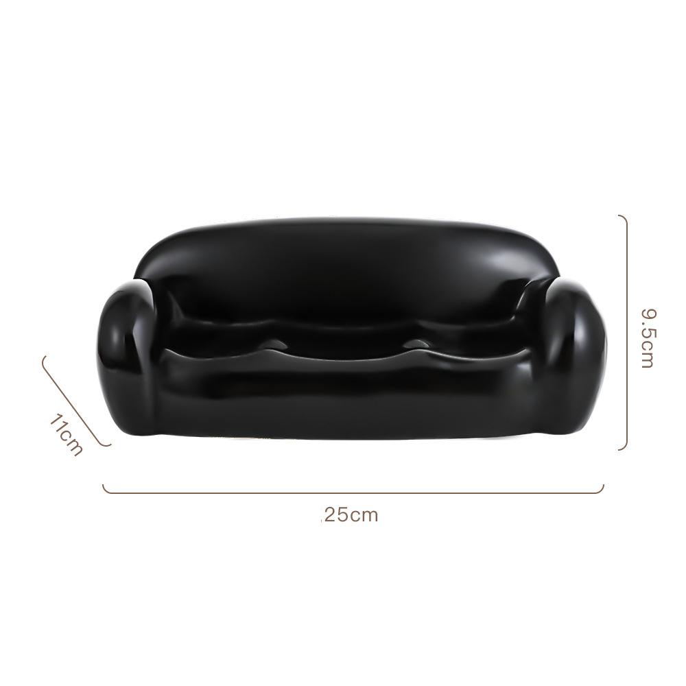 Small Sofa Ceramic Ornaments Home Living Room Decorations Good Items Desktop Jewelry Storage Mini Sofa Ornaments Micro Landscape