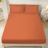 3pcs Minimalist Style Solid Color Theme Print Coreless Bed Sheet Set Multi Size Comfortable Bed Cover Bedroom Bedding Decoration
