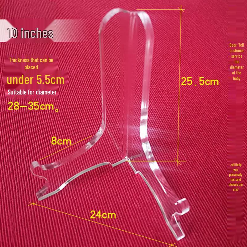 Acrylic Plate Rack & Display Stand for Photos, Crafts, or Tea Cakes