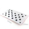 Aluminium Car Floor Carpet Mat Patch Cover Non-slip Heel Foot Pedal Plate Sheet