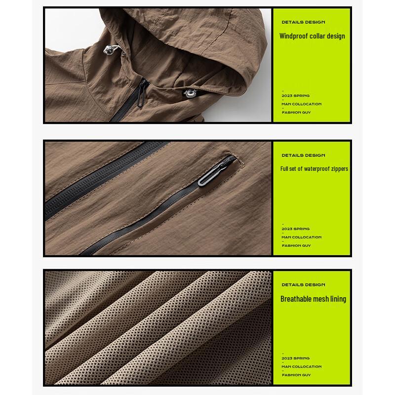 JEEP Men's Casual Hooded Windproof Loose Fit Outdoor Jacket