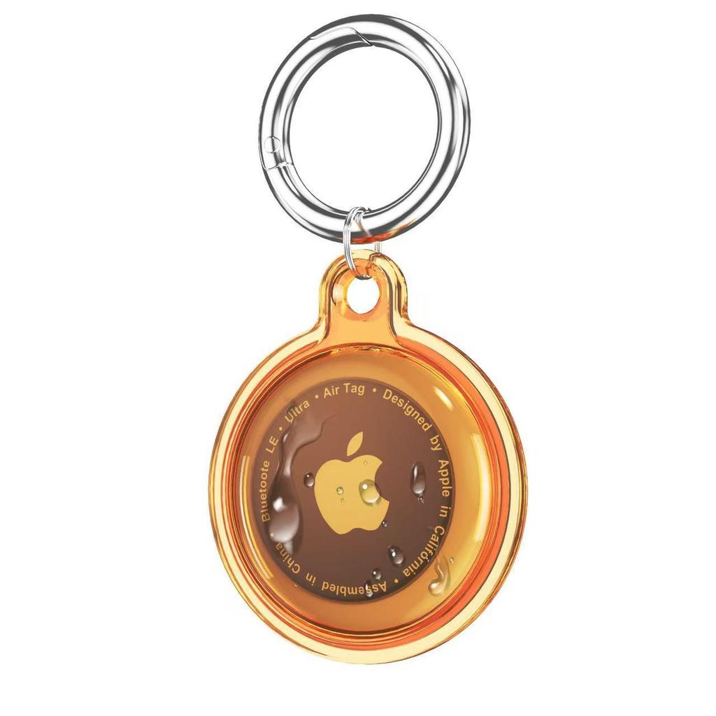 Apple AirTag Waterproof TPU Protective Case - Anti-Lost, Transparent, Solid Color, Full Coverage