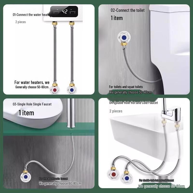 Stainless Steel Braided Inlet Hose YT-7
