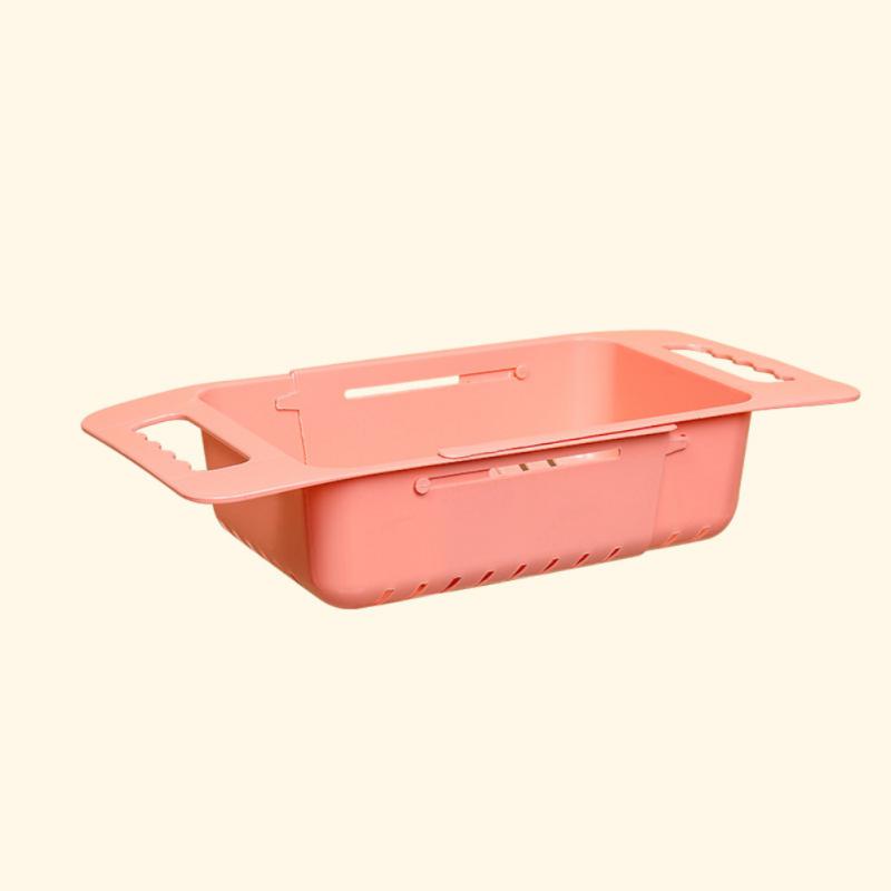 Drain Rack Telescopic Organizer Solid Simple Style Kitchen Organizer Gadgets Sink Rack Retractable Adjustable Kitchen For Use