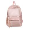 Versatile Korean-Style Solid Color Backpack for Girls - Stylish and Simple Design for Students and Travel