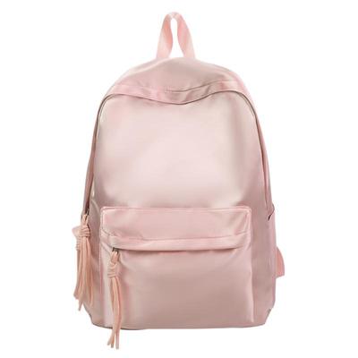 Versatile Korean-Style Solid Color Backpack for Girls - Stylish and Simple Design for Students and Travel