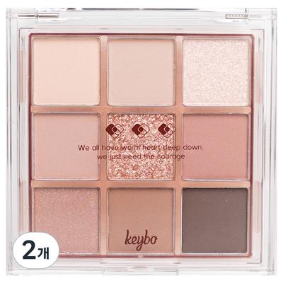 Kibo Fall In Love Shadow Palette, 04 Pastel Cotton Candy, 2 Pieces