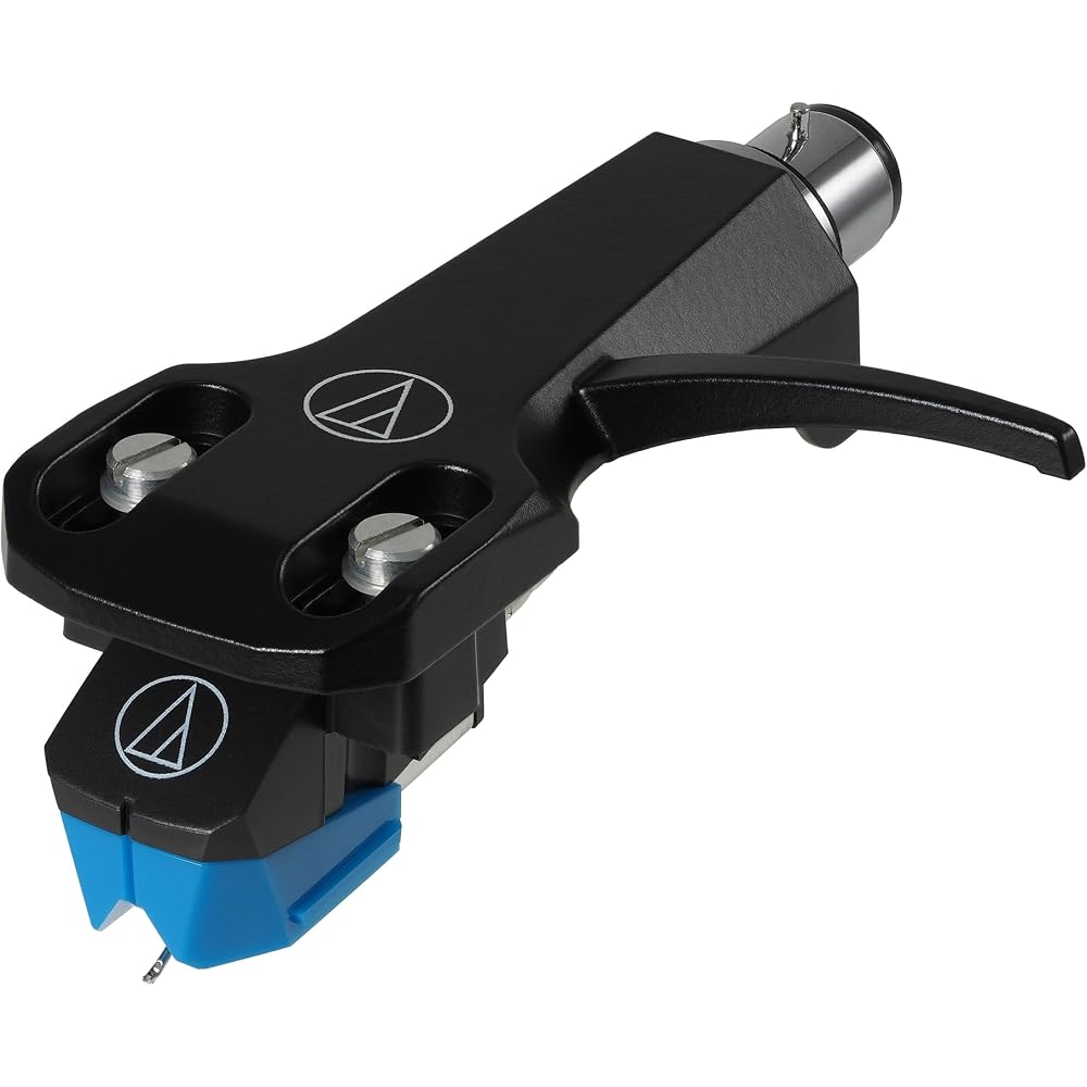 Audio-Technica AT-VM95C/H VM-type Stereo Cartridge with Headshell, Round Stylus, AT-VM95 Series, Record Needle, Cartridge, Record Player