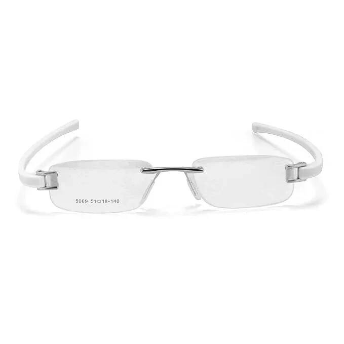 RSINC Combo Randlose Fassung | Brille Für Unisex Schwarz Rot-Silber Weißes Etikett A1 JL186701608186