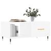 VidaXL Table basse blanc 90x50x40 cm bois d'ingénierie 829188