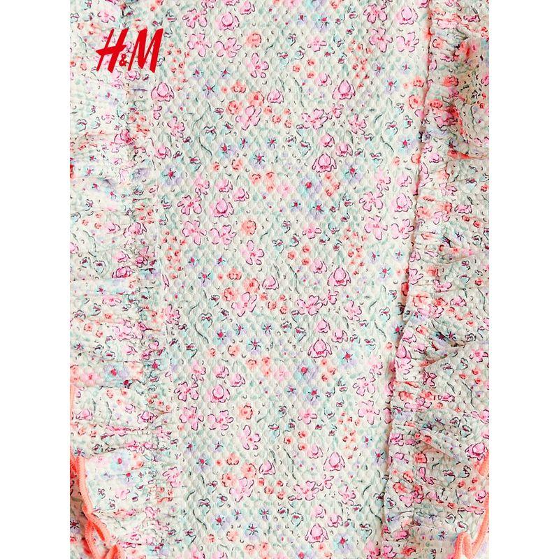 HM Children's Clothing Baby Girl Swimsuit 2025 Summer New Arrival Cute round Neck One-Piece Swimsuit 1270554