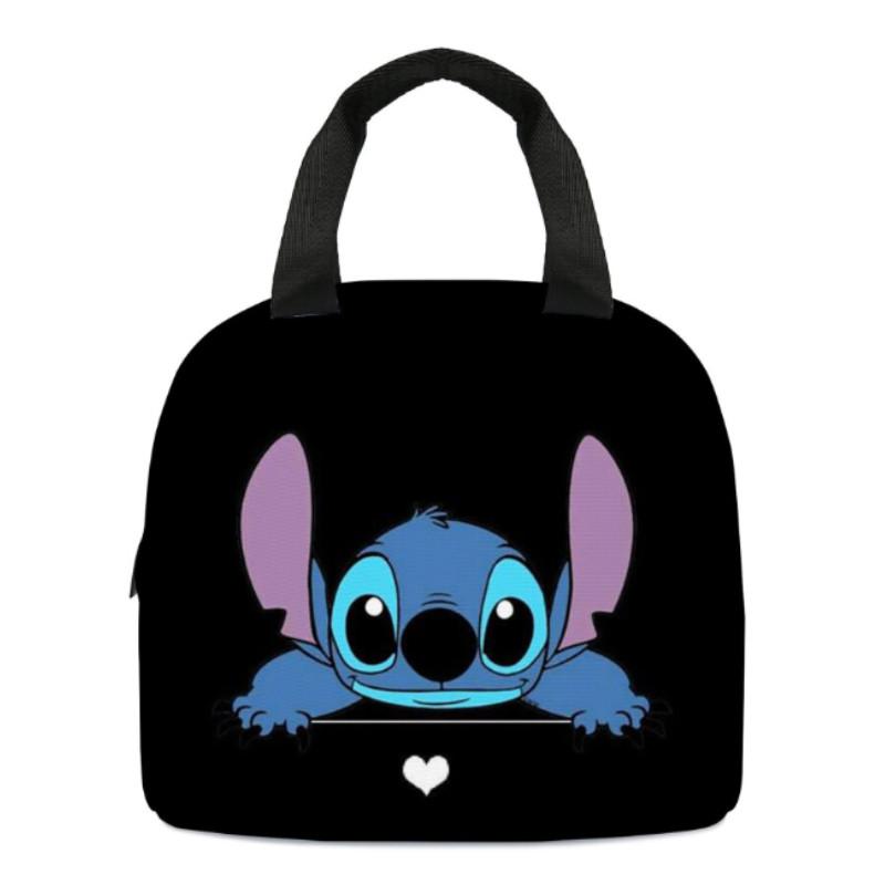 Stitch Lunch Cartoon Bag Oxford Insulated Lunchbox Aluminium Foil Bags Picnic