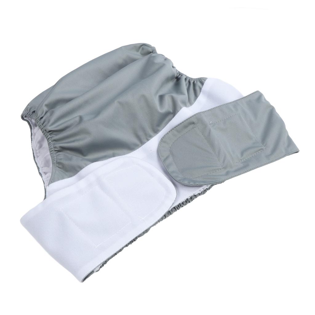 Adult Cloth Diaper Nappy Reusable Washable Breathable Waterproof for Teen The Disabled Gray