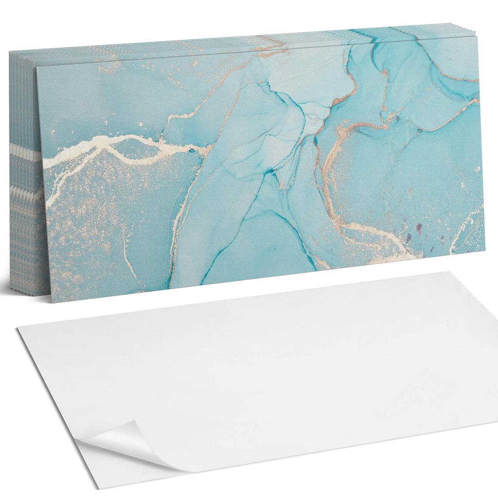 Komplet Kafelków Winylowych Podłogowych Abstrakcyjny Wzór Płynny 10X40X20 Cm