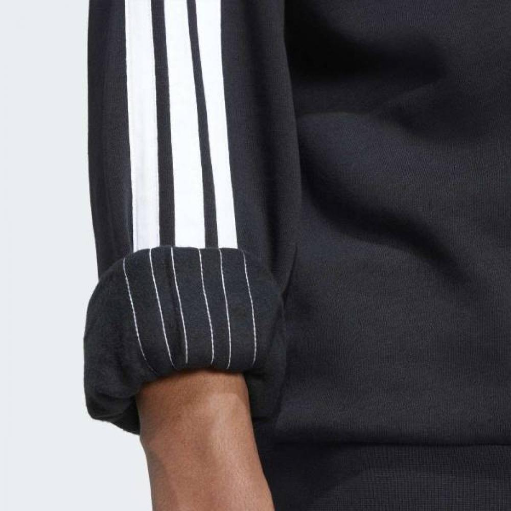 Adidas Essential 3 Stripes Fleece Sweatshirt Unisex Classic