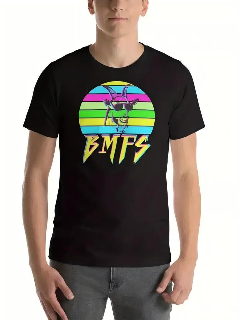 BMFS Billy Strings Retro Neon Goat Graphic T-Shirt