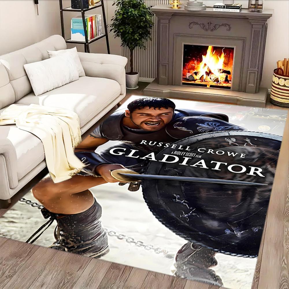 Gladiator Epic Battle Rug for Living Rooms, Bedrooms, Home Décor, and As Gifts.