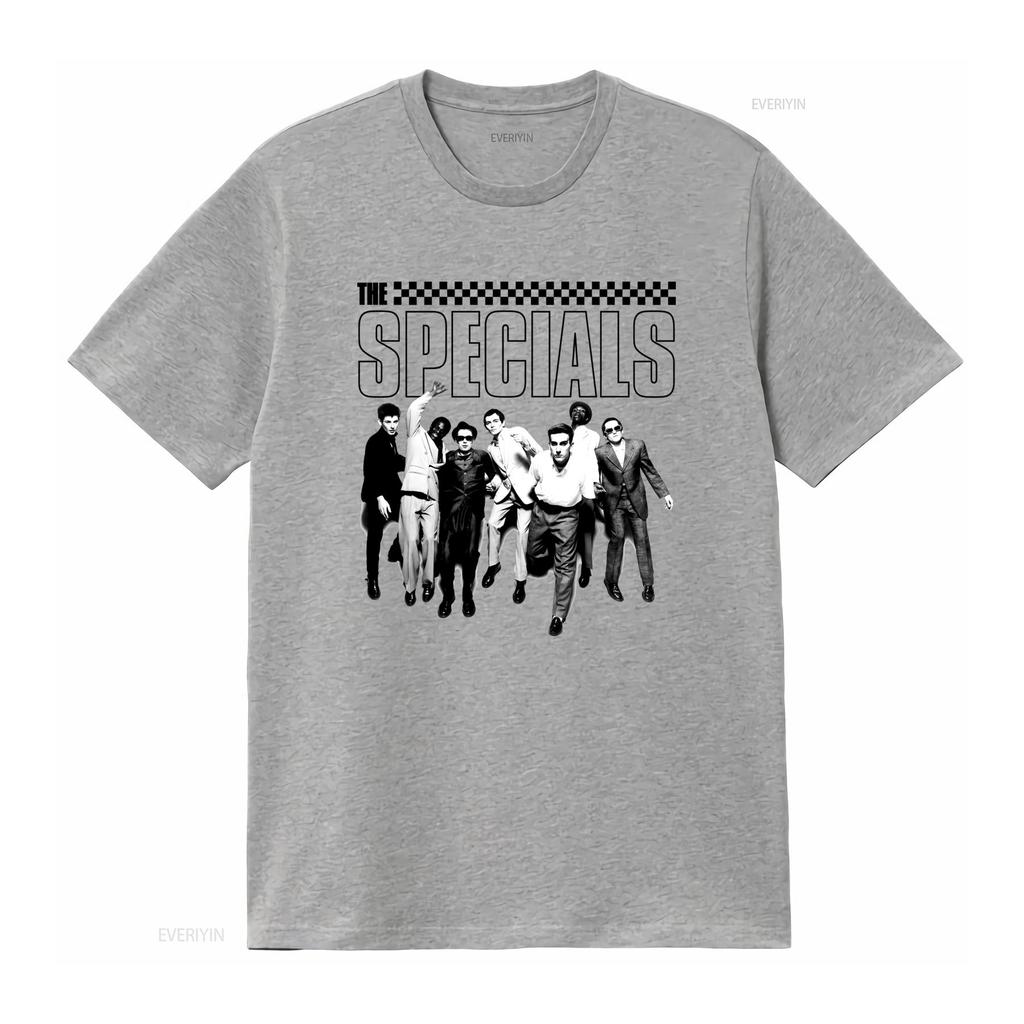Unisexs The Specials Ska Rock Reggae Two Tone Records Music T Shirt Vintage With Iconic Members Casual Round Neck All Season