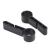 10Pcs Plastic Helmet Clips Attachment Head Light Clamps Black Set Headlamp Hook