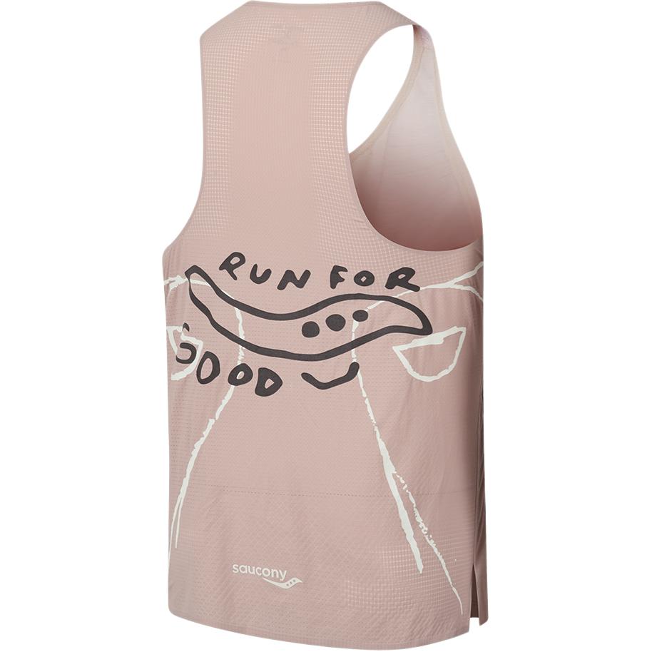 SAUCONY Nathan Bell Series Round Neck Fashion Soft Skin-Friendly Sleeveless Vest Unisex Vests Light-Pink SA2259TK41C-GR209
