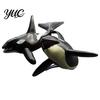 Educational Ocean Animal Toys Realistic Whale Model, Marine Creature Figurines, Beluga, Orca, Blue Whale, Gray Collectible Sea Life Figures