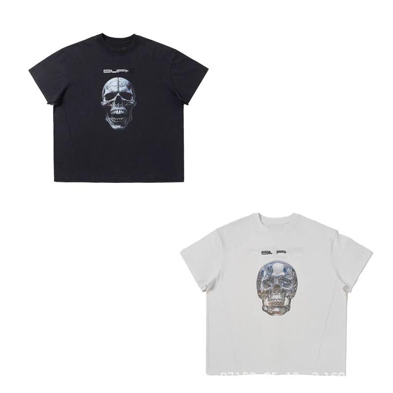 

Eternal Statue Skull Oversize T-shirt - Black/White Small белый