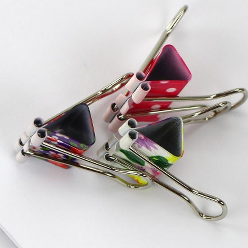 5pcs Cute Cartoon Kawaii Heart Dot Metal Clip Creative Strawberry Clips for Kids School Supplies