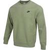 Nike Club Letter Logo Printed Sports Hoodie Men Hoodies Oil-Green FB4980-386