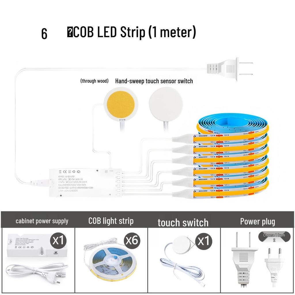 Self-Adhesive Cabinet LED Strip Light with Hand Sweep Sensor