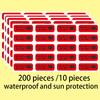 200 Pcs Rectal Use Only Stickers Permanent Adhesive Paper Label With Surface Waterproof, Red Background And Striking Black Font