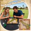 Tabletop Dice Golf Game, A Fun And Challenging Golf Dice Game Set, Wooden Tabletop Golf Dice Game, 1-4 Player Game, A Gift For Golf Enthusiasts.