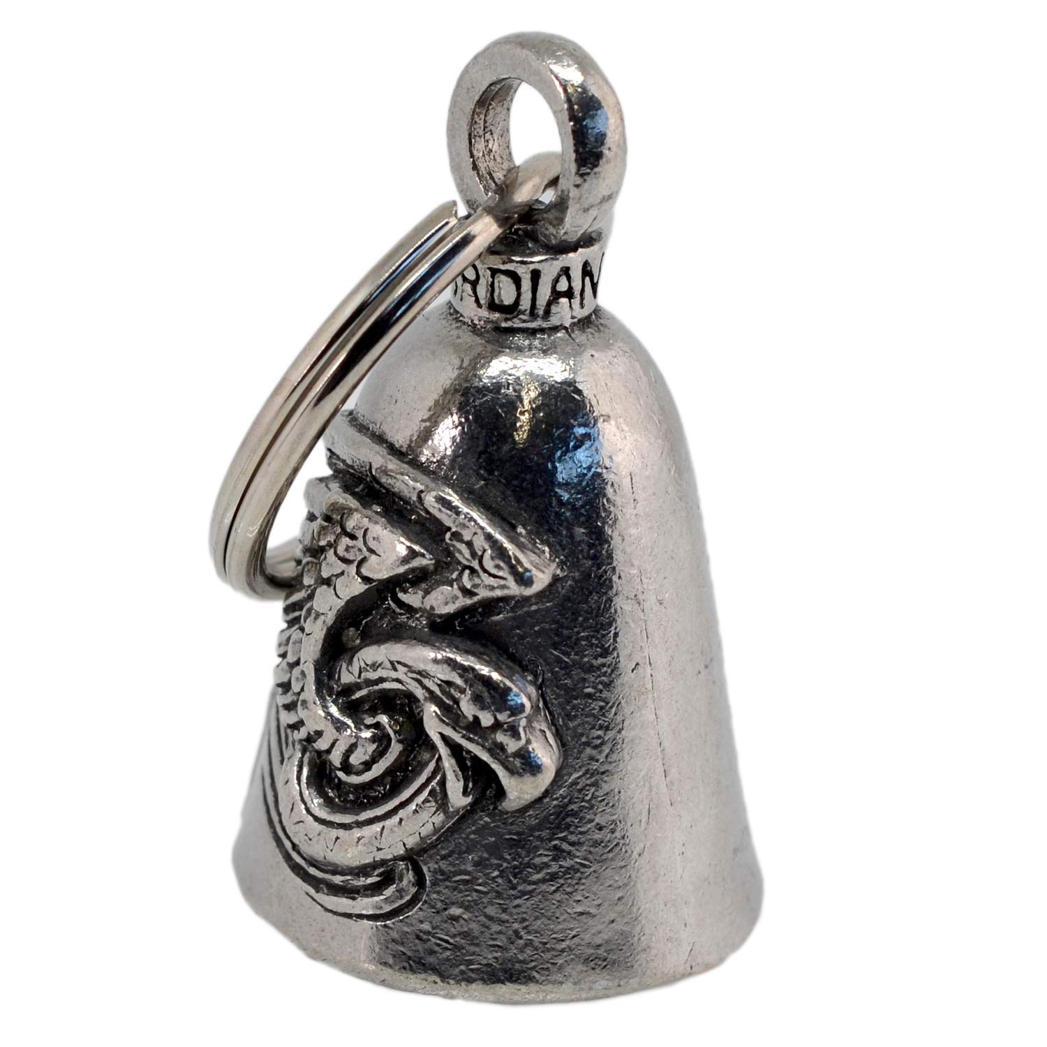 

Bell IN USA WING AND WHEELS Biker Charm Keychain Traffic Safety Bell Guardian USAMADE Amulet; AMGB-160