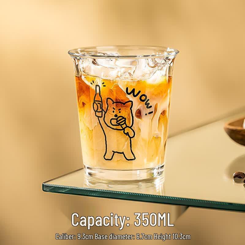 Cute Puppy Glass Cup