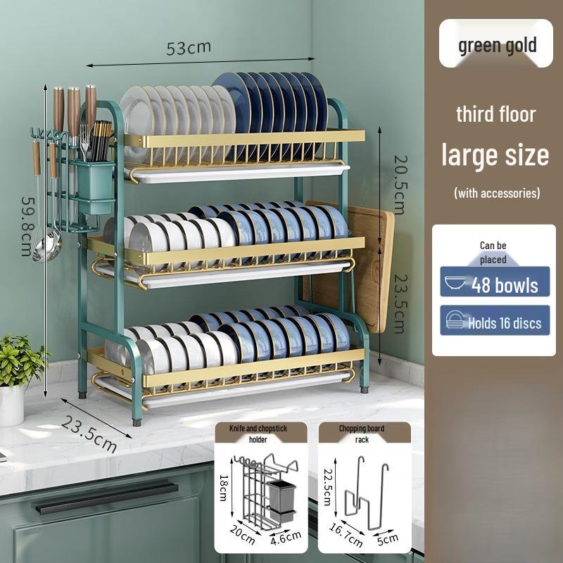 YouShu 3-Tier Multifunctional Kitchen Storage Rack