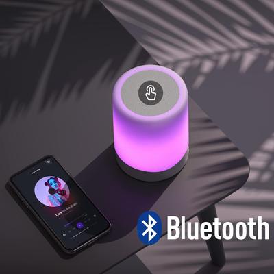 Touch Bedside Lamp - Bluetooth Speaker, Dimmable Night Light, Outdoor Table Lamp with Smart Touch Control, Best Gift for Teens Kids Children