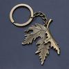 Botanical Maple Leaf Keychain, Flower and Leaf Bag Charm, Nature Inspired Car Accessory