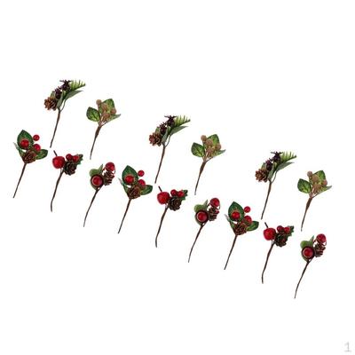 15 Pieces Mini Artificial for Wedding Decoration DIY Wreath Accessories Craft Flowers