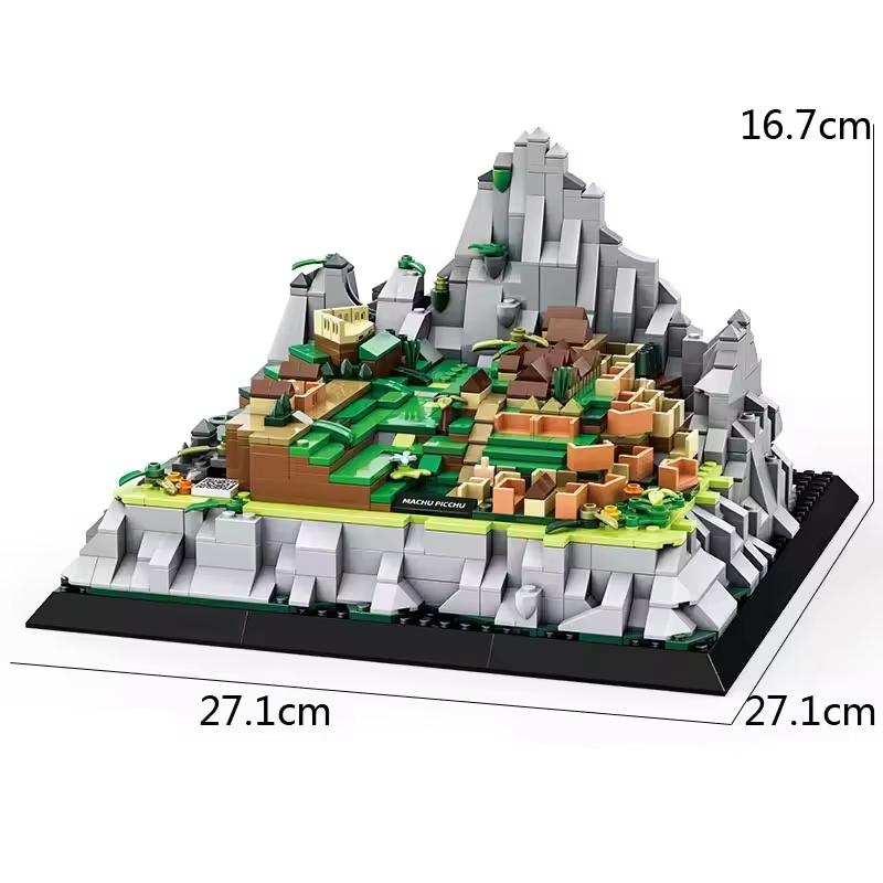 1039pcs Building Blocks Machu Picchu-Cuzco Architecture NO.5252 Model DIY Bricks Assembly Educational Toys For Kids Adult Gifts