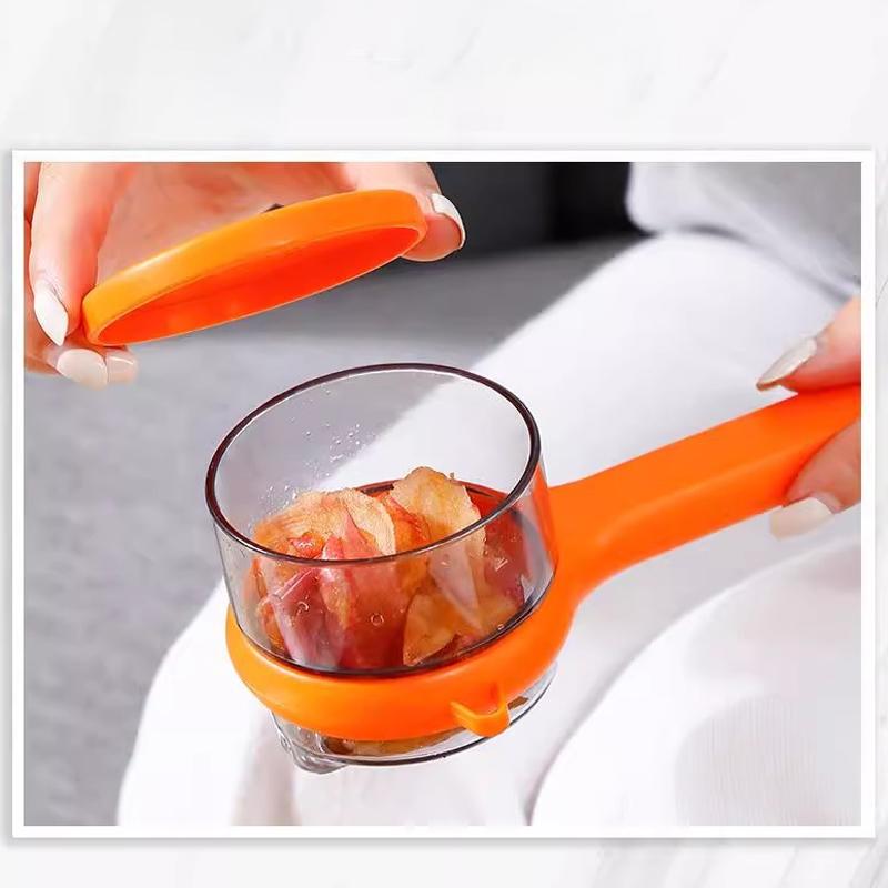 Potato Peeling Knife Vegetable Peeler with Peelings Storage Bucket Multi-Function Fruit Planing Knife Scraper Kitchen Gadgets
