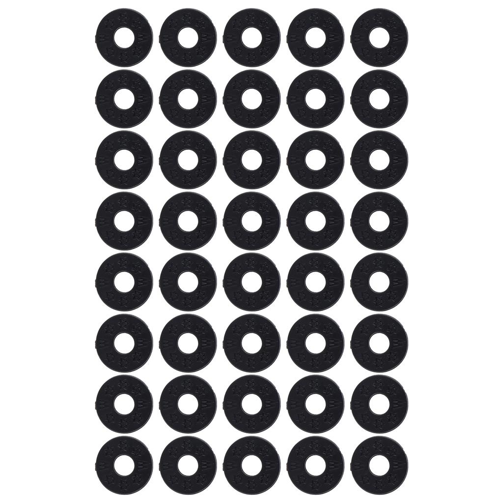 40Pcs Guitar Strap Gasket Bass Belt Button Non Slip Blocks PE Lock Washers Replacement