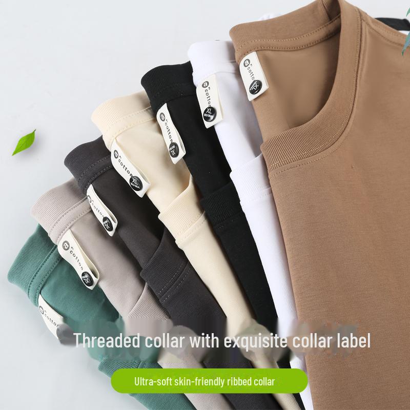 Men's Quick-Dry Ice Silk Round Neck T-Shirt - Solid Color Summer Edition
