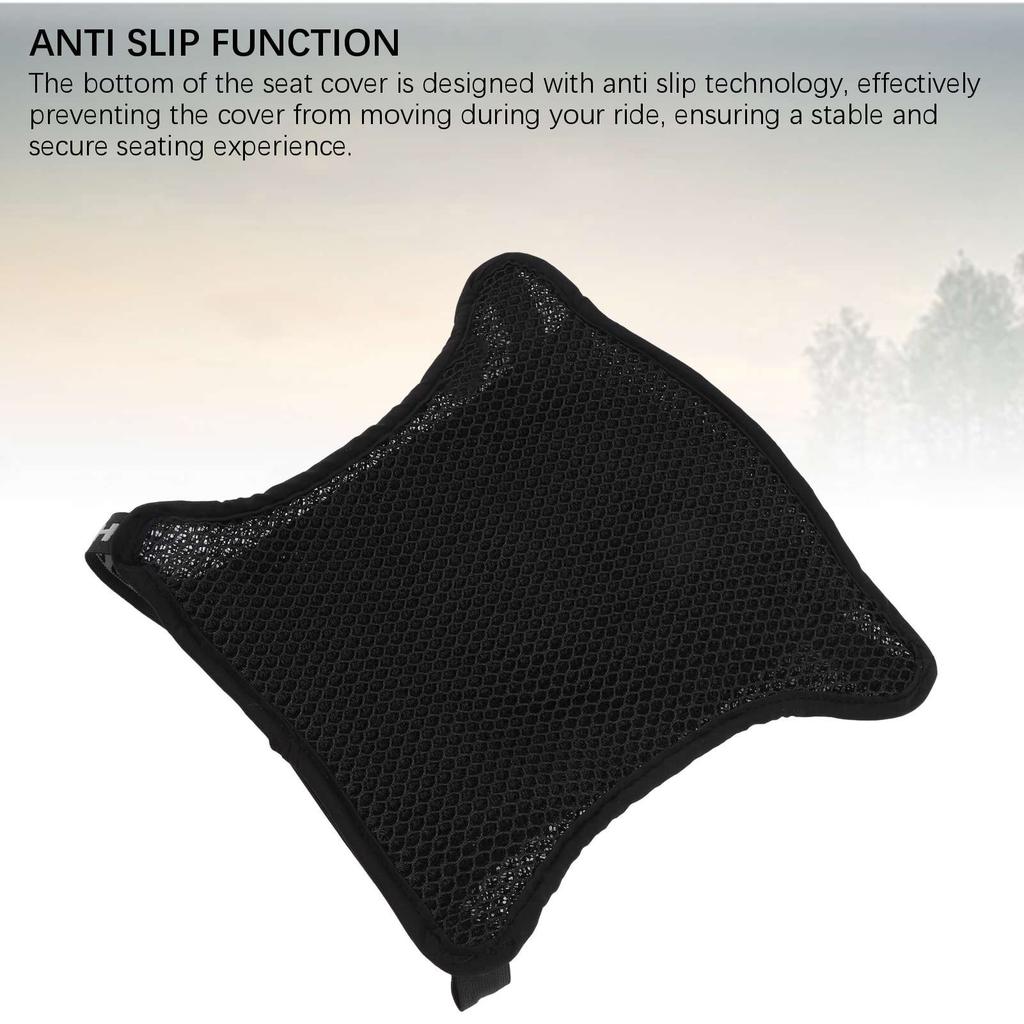 Motorrad Cool Sitzbezug Doppelschicht Atmungsaktiv Motorrad Mesh Sitzpolster Universal Motorrad
