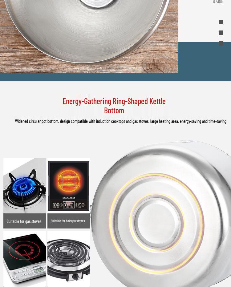 Stainless Steel Large-Capacity Whistling Kettle for Gas Stove - Electric Teapot & Water Boiler for Home